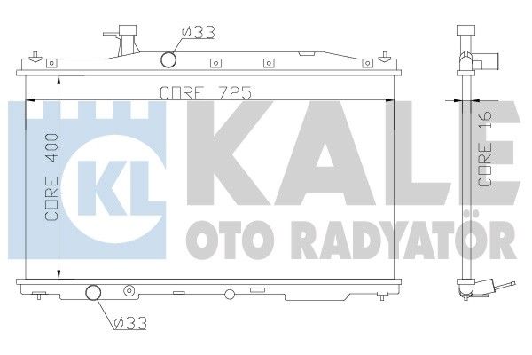 KALE OTO RADYATÖR Radiators, Motora dzesēšanas sistēma 357300